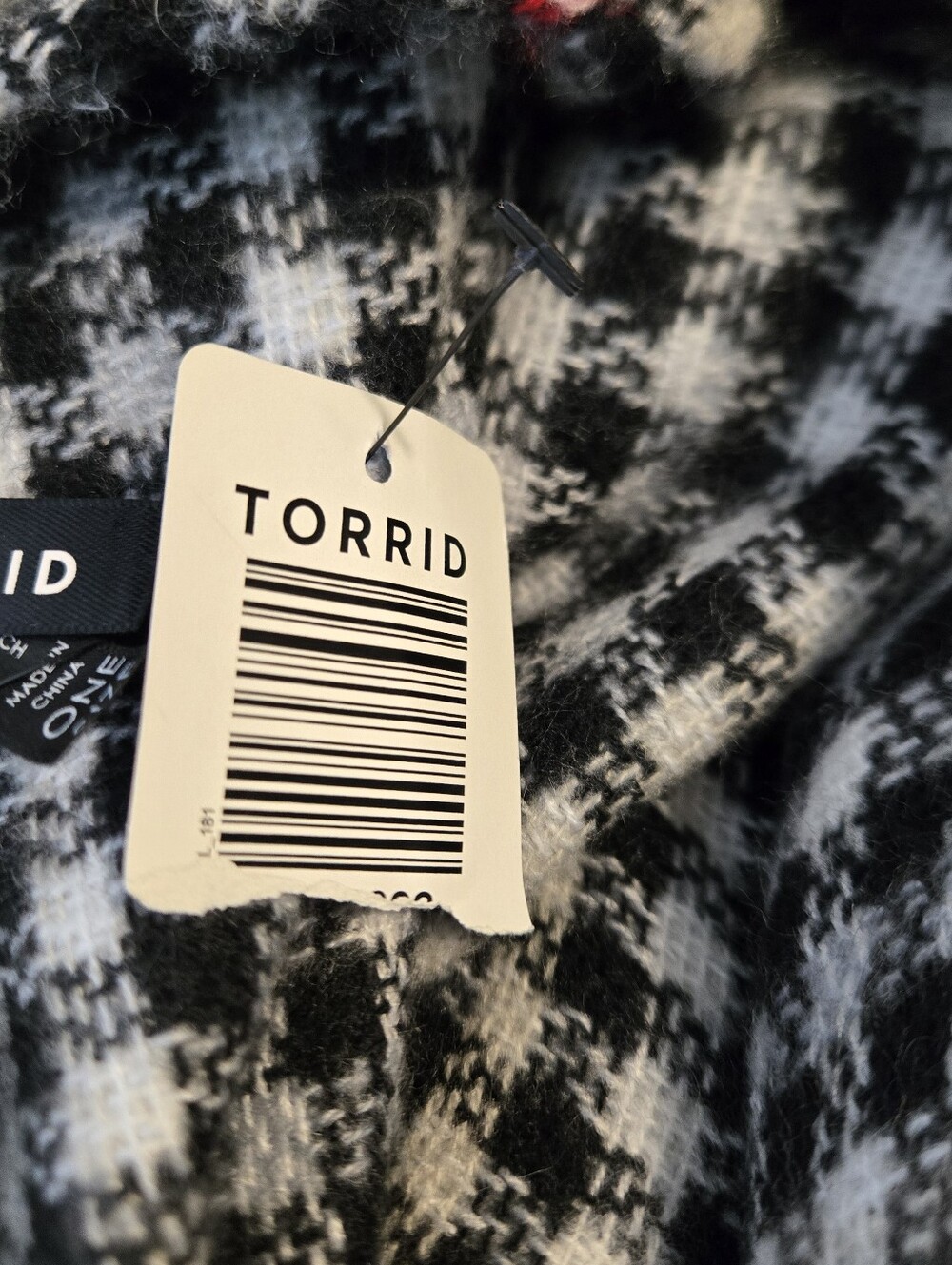 NWT Torrid Gingham Ruffle Ruana Cape - One Size Fits Most - Picture 9 of 9